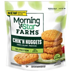 MorningStar Farms Plant Based Chik'n Nuggets, Vegan Meat, 10.5oz