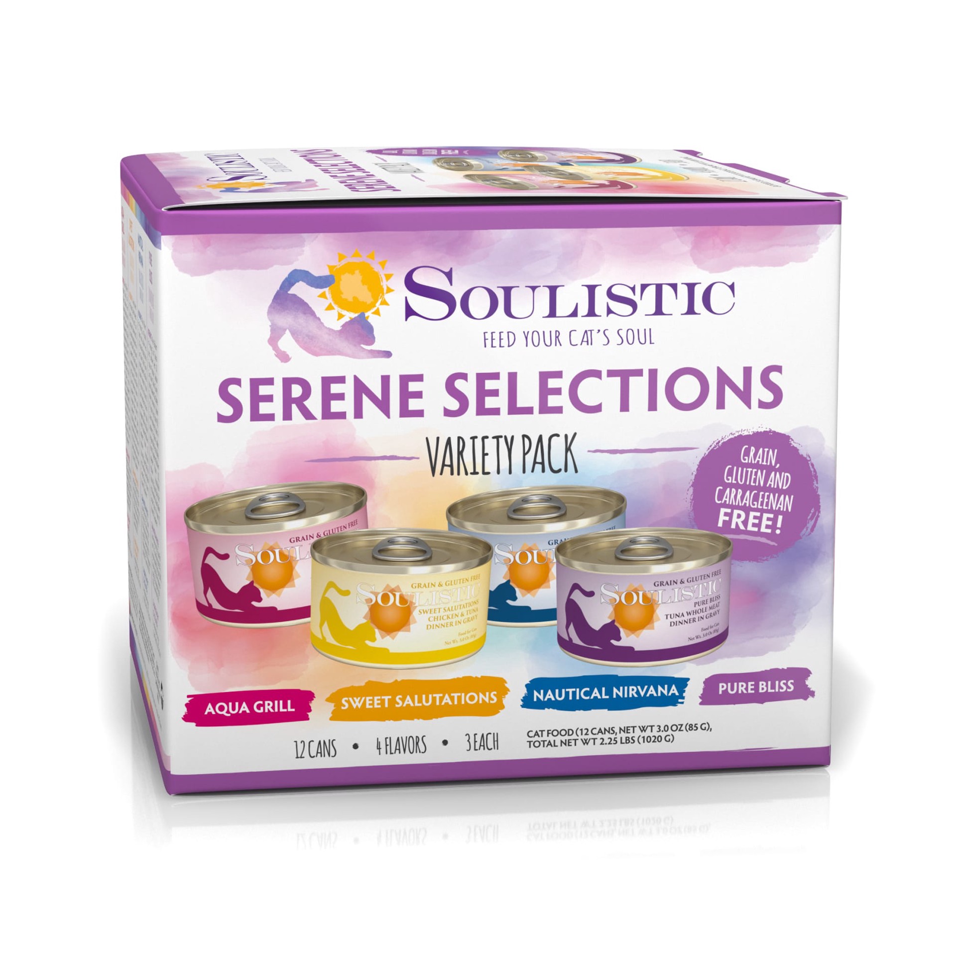 slide 1 of 1, Soulistic Serene Selections Variety Pack Wet Cat Food, 12 ct; 3 oz