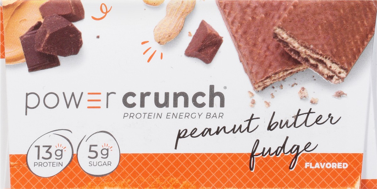 slide 4 of 9, Power Crunch Peanut Butter Fudge Flavored Protein Energy Bar 5 - 1.4 oz Bars, 5 ct