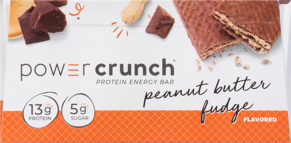 slide 8 of 9, Power Crunch Peanut Butter Fudge Flavored Protein Energy Bar 5 - 1.4 oz Bars, 5 ct