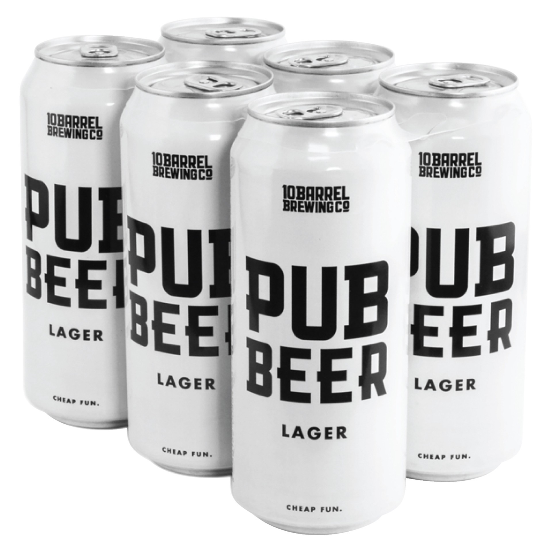 slide 2 of 4, 10 Barrel Brewing Co.. Pub Beer Lager, 6 Pack 16 fl. oz. Cans, 5% ABV, 6 ct