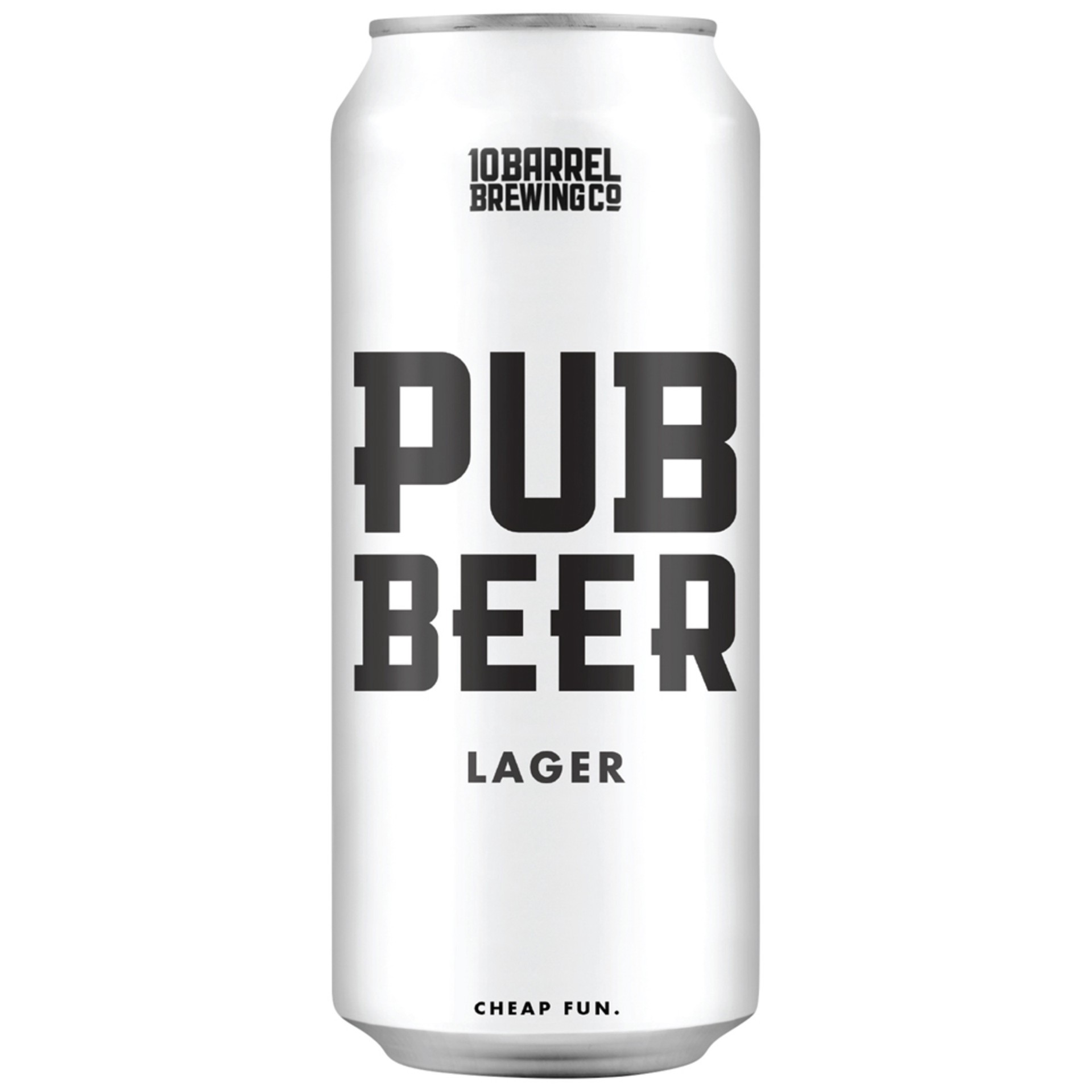 slide 4 of 4, 10 Barrel Brewing Co.. Pub Beer Lager, 6 Pack 16 fl. oz. Cans, 5% ABV, 6 ct