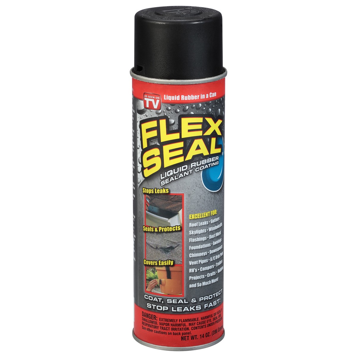 slide 6 of 9, Flex Seal Liquid Rubber Sealant Coating 14 oz, 14 oz
