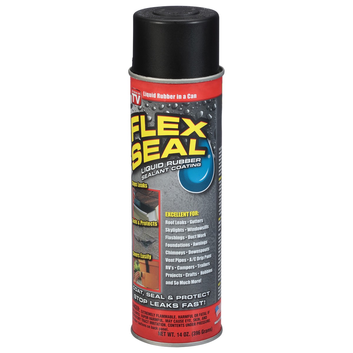 slide 7 of 9, Flex Seal Liquid Rubber Sealant Coating 14 oz, 14 oz