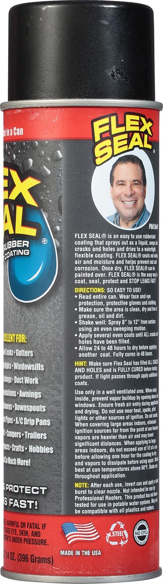 slide 5 of 9, Flex Seal Liquid Rubber Sealant Coating 14 oz, 14 oz