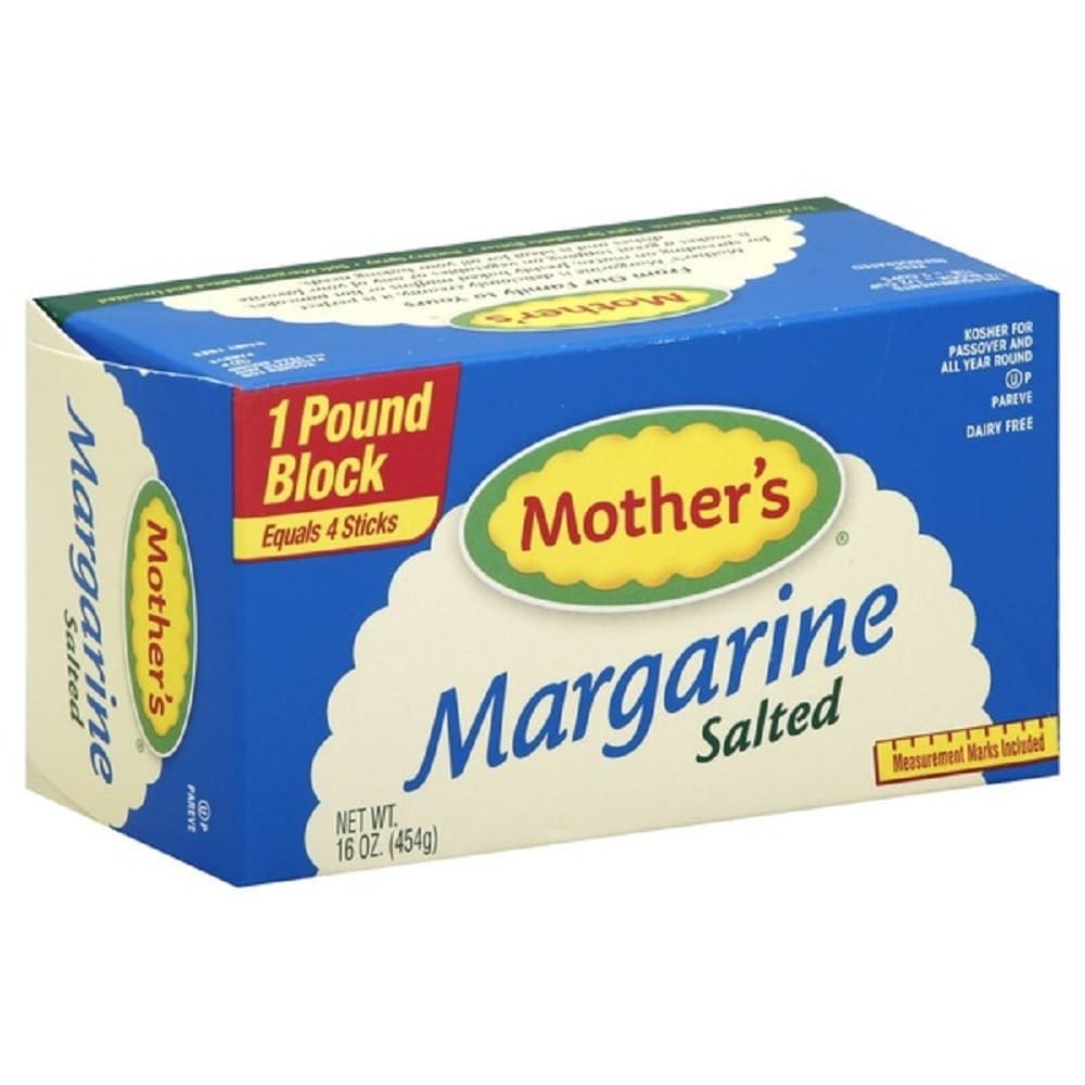 slide 1 of 1, Mother's Margarine Blocks Unsalted, 1 lb