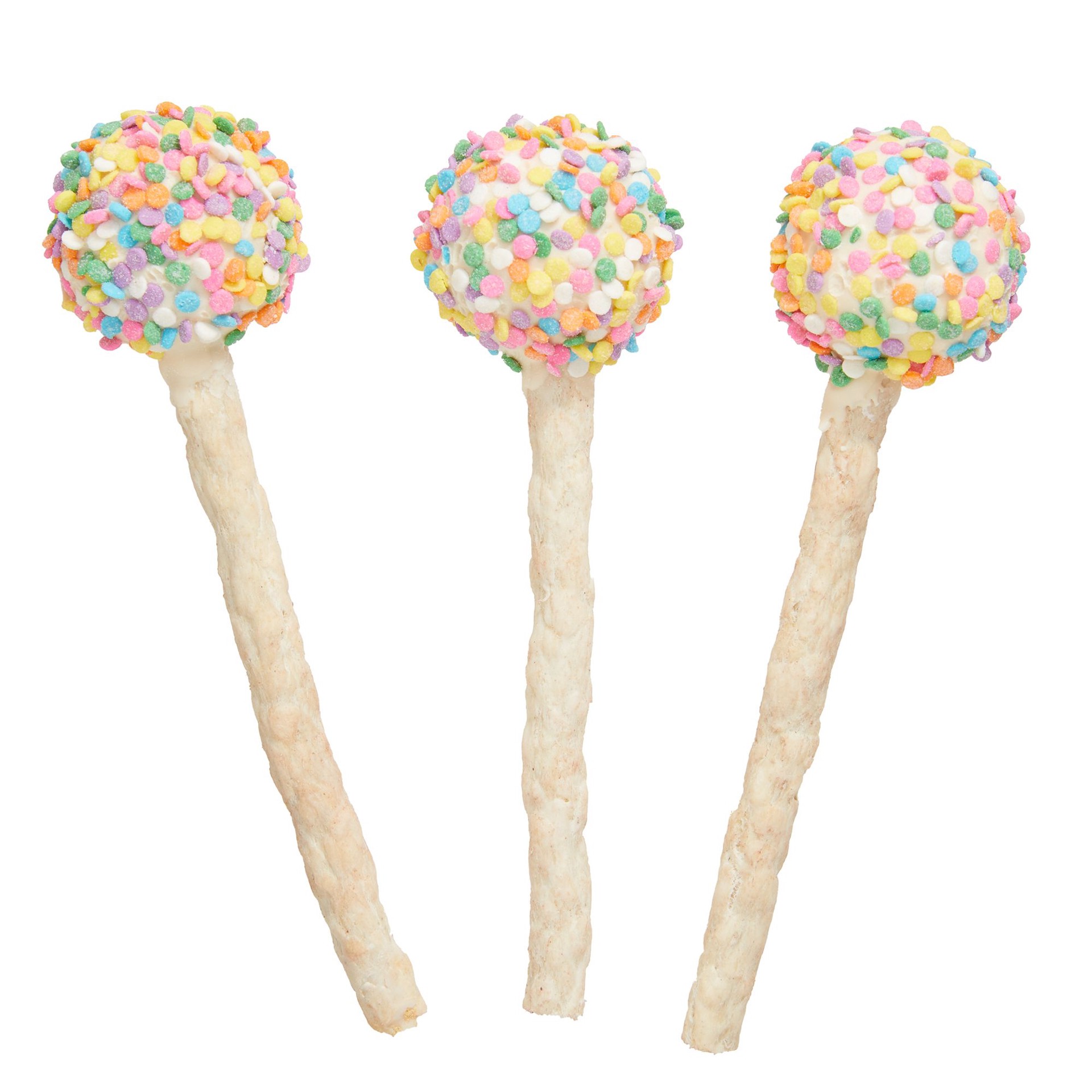 slide 1 of 1, Wiggles & Wags Bake Shop Celebration Cake Pops Dog Treats, 1 ct