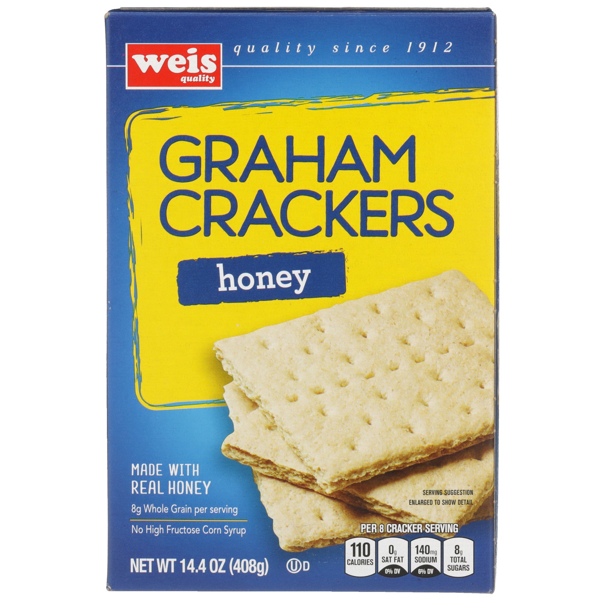 slide 6 of 6, Weis Quality Honey Graham Cracker, 14.4 oz