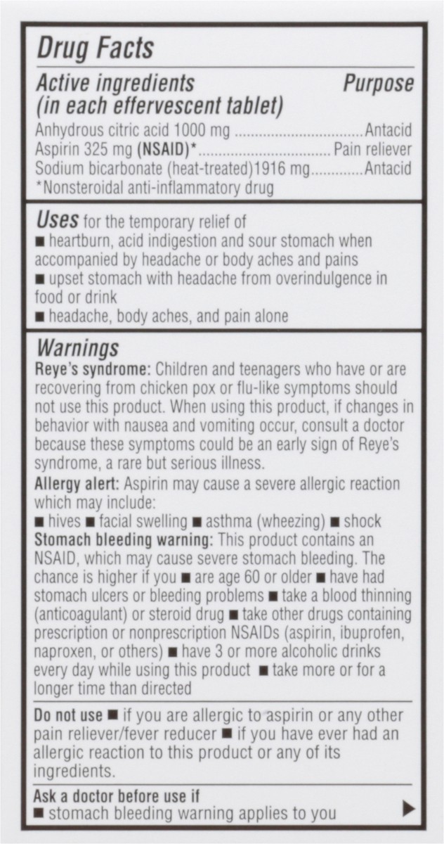 slide 8 of 9, TopCare Effervescent Antacid, 36 ct