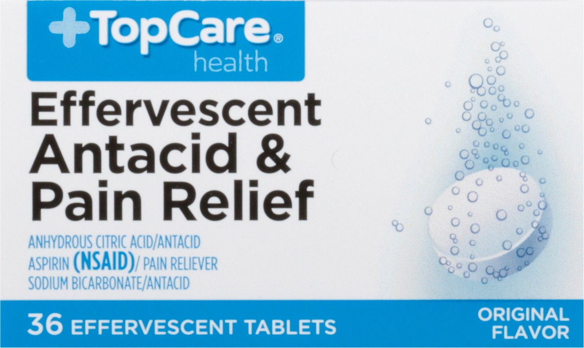 slide 9 of 9, TopCare Effervescent Antacid, 36 ct