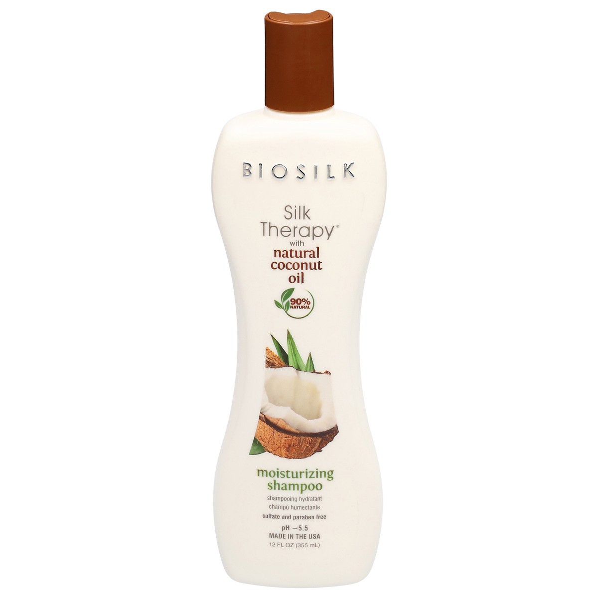 slide 13 of 13, BioSilk Moisturizing Shampoo with Natural Coconut Oil 12 fl oz, 12 fl oz