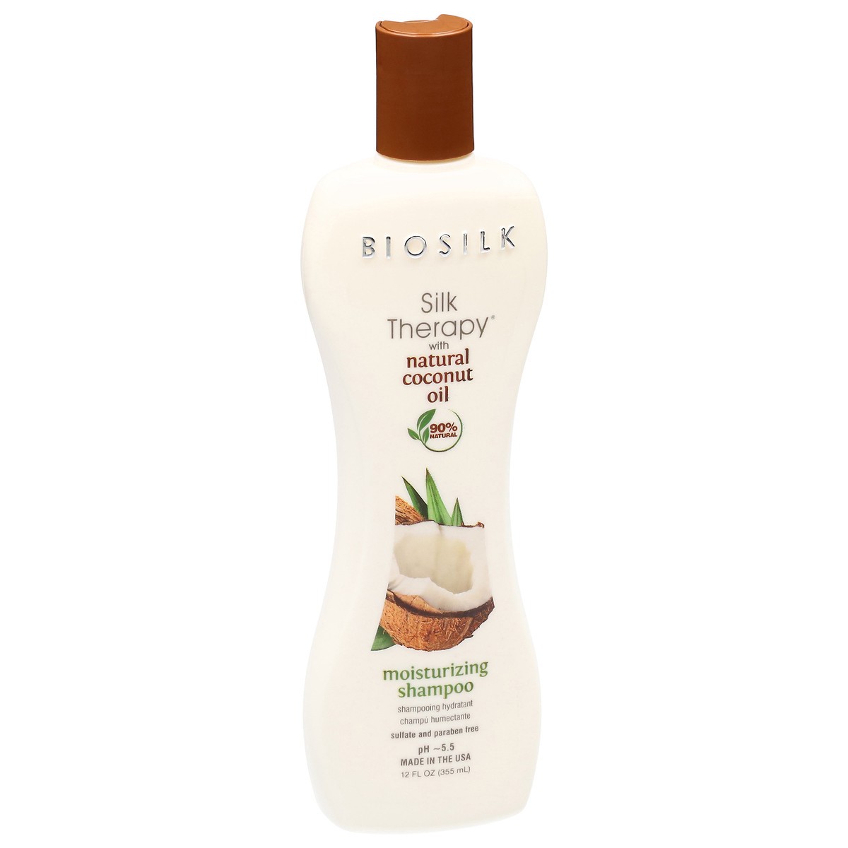 slide 6 of 13, BioSilk Moisturizing Shampoo with Natural Coconut Oil 12 fl oz, 12 fl oz