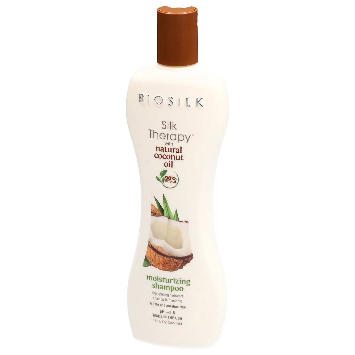 slide 2 of 13, BioSilk Moisturizing Shampoo with Natural Coconut Oil 12 fl oz, 12 fl oz