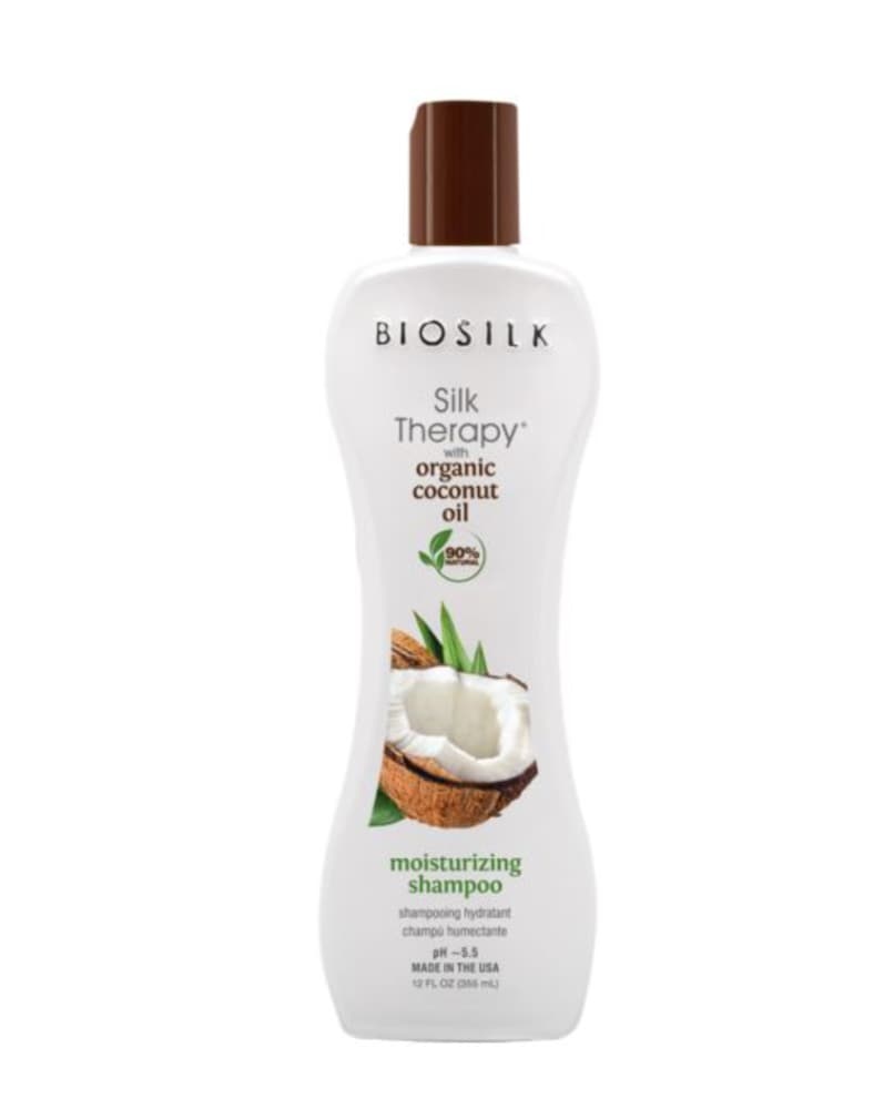 slide 1 of 1, BioSilk Silk Therapy Organic Coconut Oil Moisturizing Shampoo, 12 fl oz