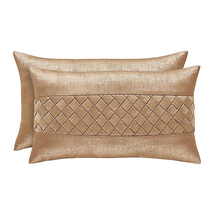 slide 1 of 1, J. Queen New York Sardinia Boudoir Throw Pillow - Gold, 1 ct