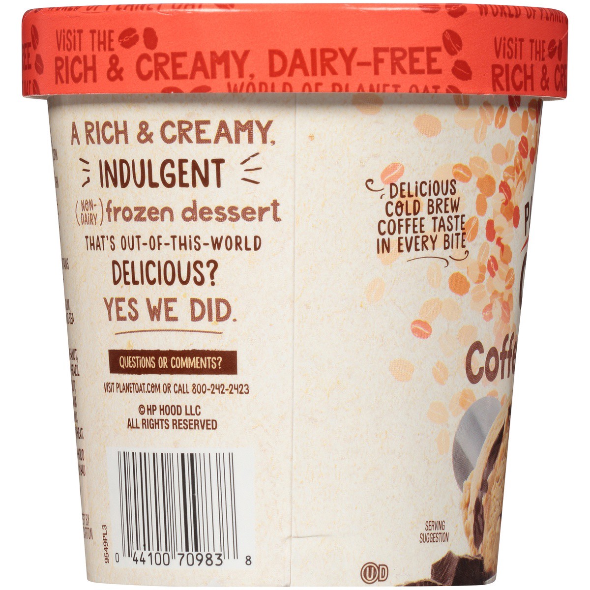 slide 5 of 7, Planet Oat Coffee Fudge Swirl Non-Dairy Frozen Dessert, One Pint, 16 oz