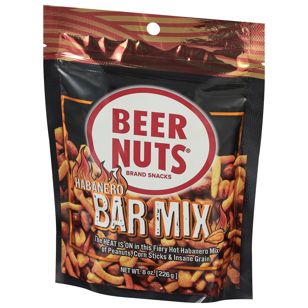 slide 2 of 9, BEER NUTS Habanero Bar Mix, 8 oz