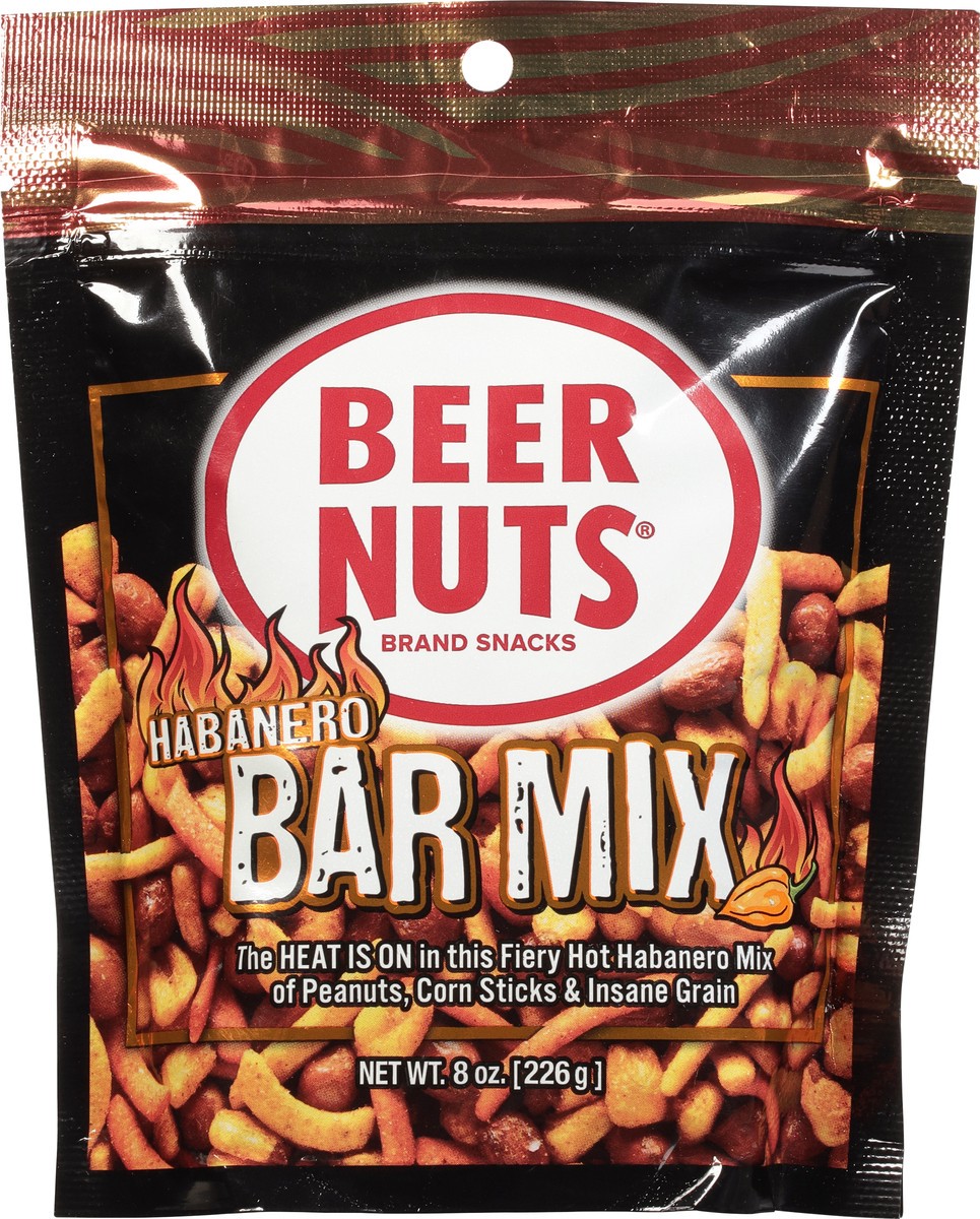slide 3 of 9, BEER NUTS Habanero Bar Mix, 8 oz