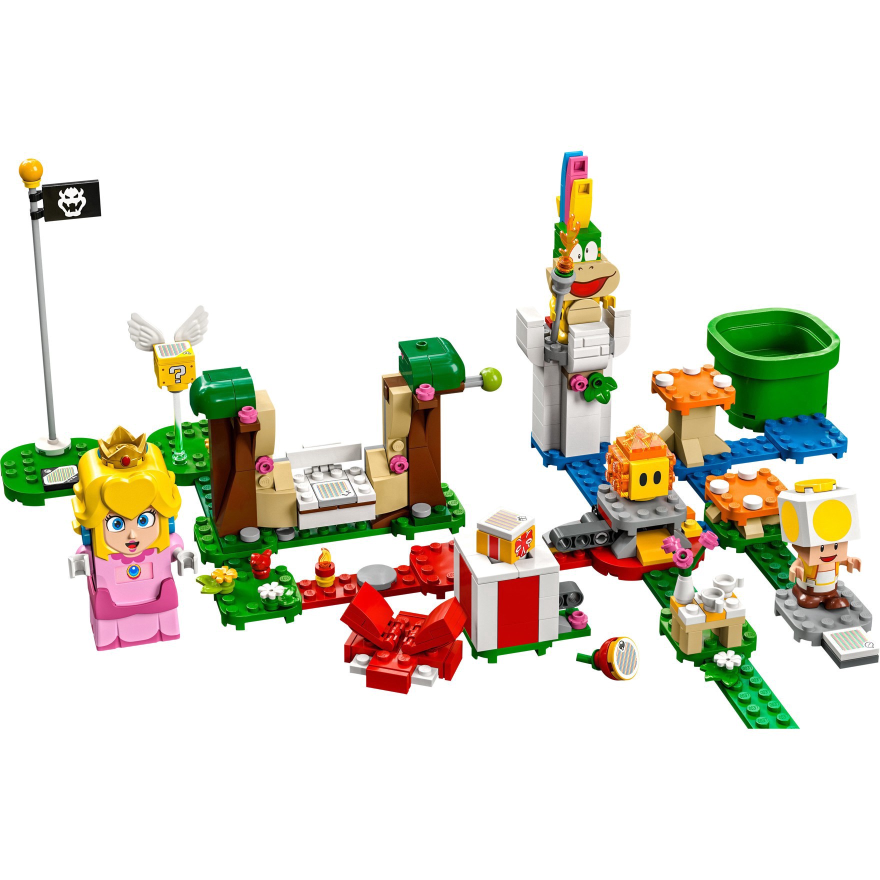 slide 7 of 21, LEGO Super Mario Peach Adventures Starter Course Toy 71403, 354 ct