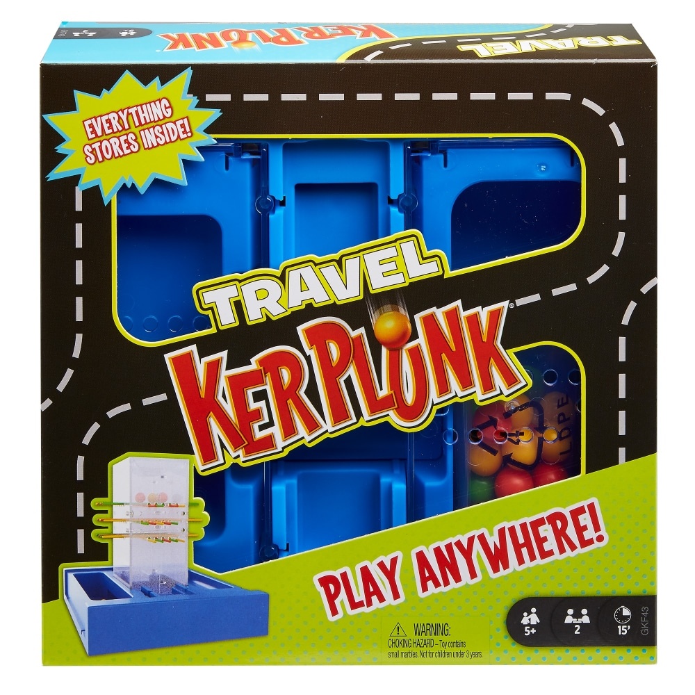 slide 1 of 1, Mattel Travel Kerplunk Board Game, 1 ct