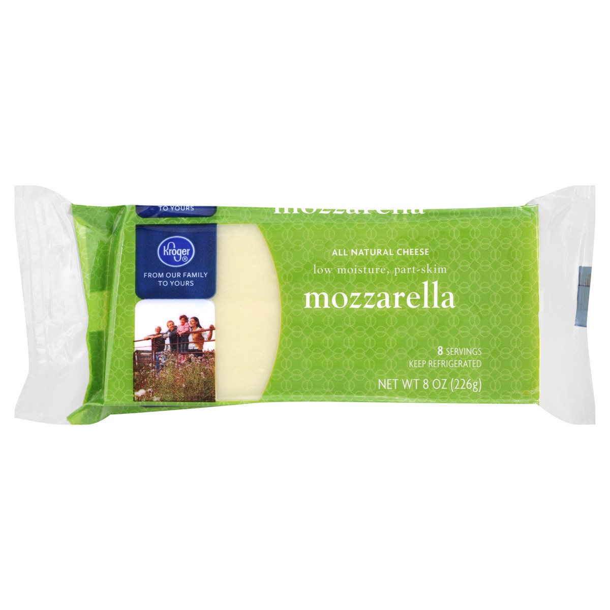 slide 5 of 7, Kroger Mozzarella Cheese Bar, 8 oz