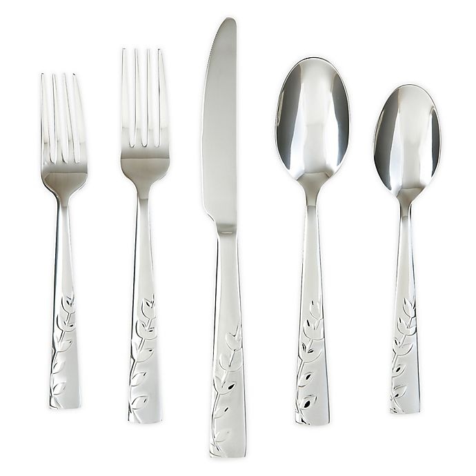 slide 1 of 2, Cambridge Silversmiths Blossom Sand Flatware Set, 60 ct