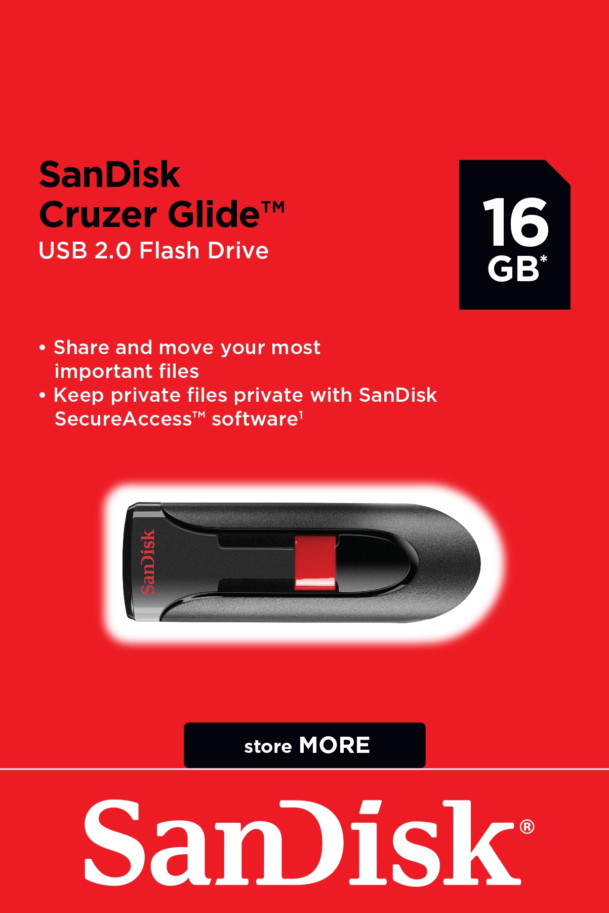 slide 1 of 1, Sandisk Flash Drive, 1 ct