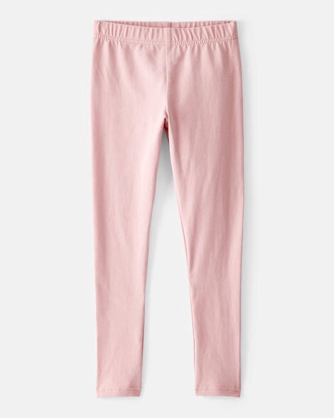 slide 1 of 3, Carter's Girls Cotton Pull-On Stretch Leggings - Pink Pink 6-6X, 1 ct