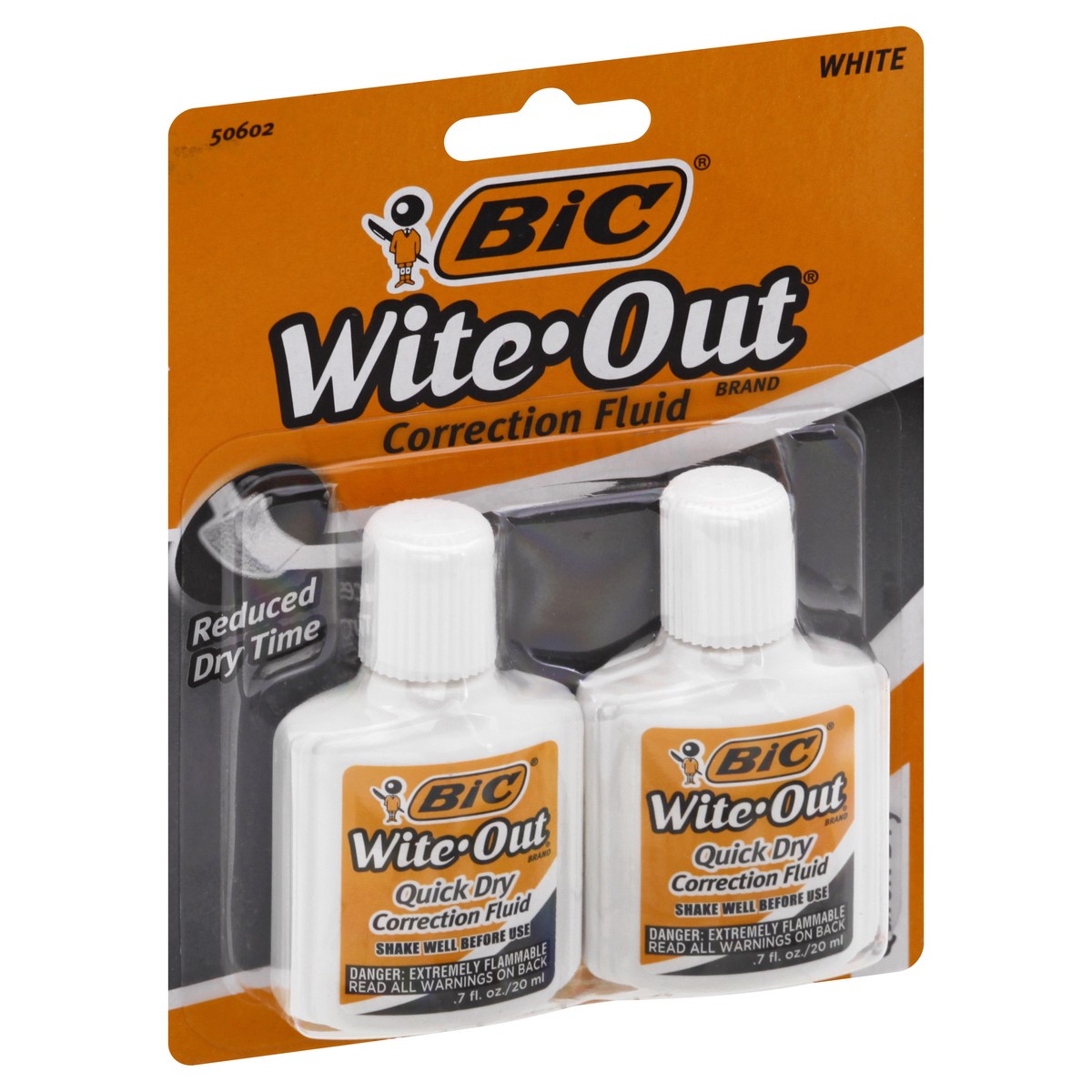 slide 4 of 11, BIC Wite Out White Quick Dry Correction Fluid 2 ea, 2 ct