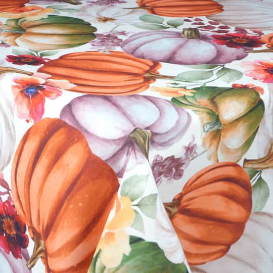 slide 1 of 2, 80" Pumpkin Harvest Tablecloth By Ashland, 80 in