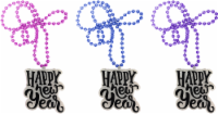 slide 1 of 1, Ampro Happy New Year Flashing Necklace - Assorted, 1 ct