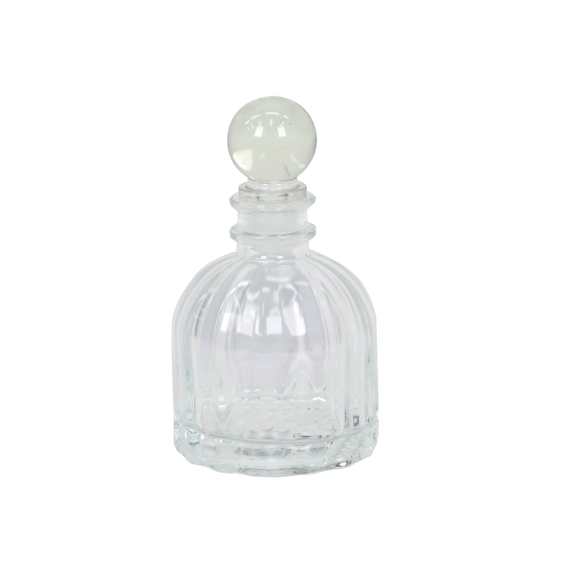 slide 2 of 2, 4.5" Clear Laduree Glass Bottle By Ashland, 2.5 in x 2.5 in x 4.5 in