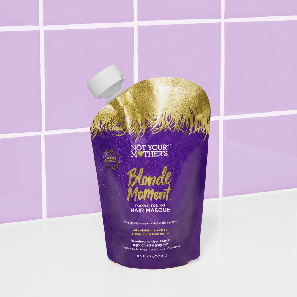slide 11 of 11, Not Your Mother's Blonde Moment Toning Masque Toning Hair Mask for Blondes - Purple - 8.5 fl oz, 8.5 fl oz