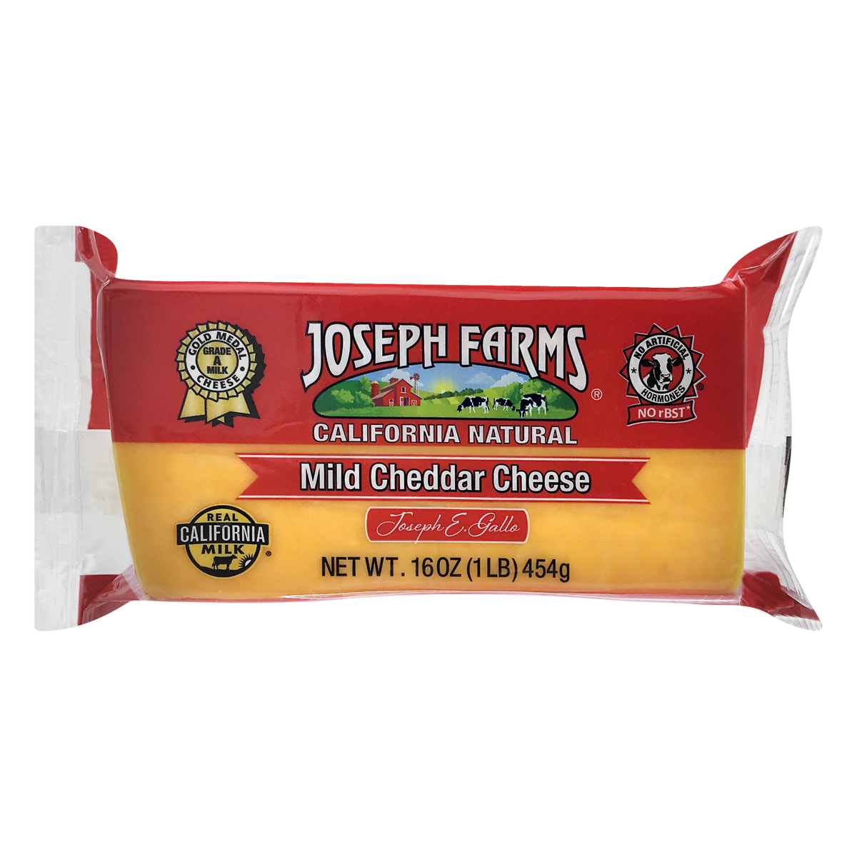 slide 1 of 1, Joseph Farms Mild Cheddar Cheese, 16 oz