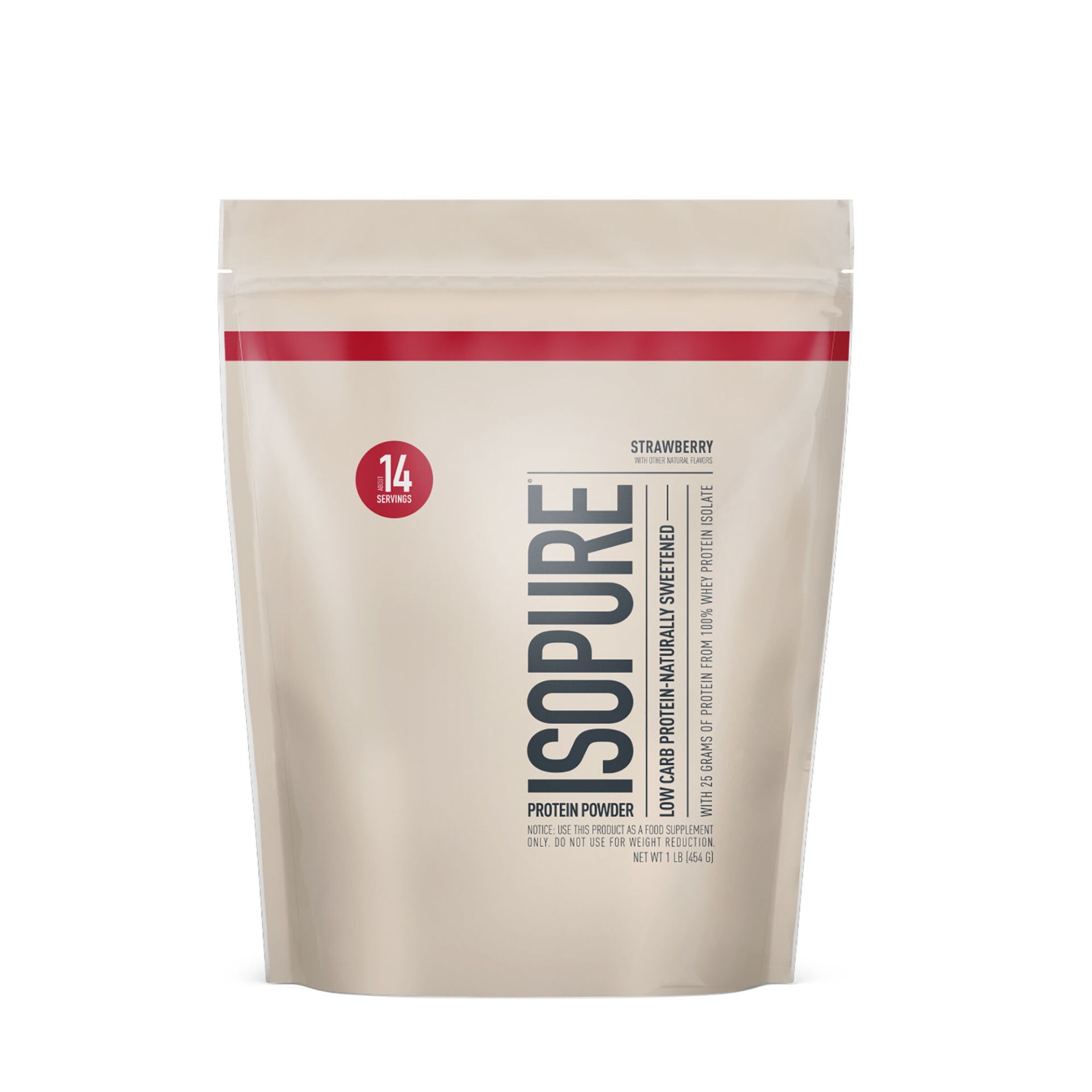 slide 1 of 1, Isopure Low Carb Protein Powder - Strawberry, 1 ct