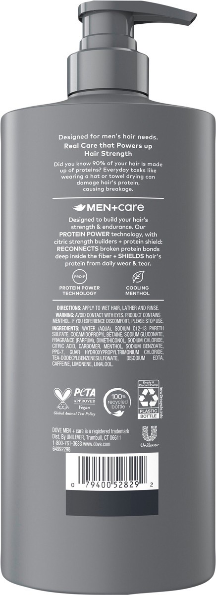 slide 12 of 14, "dove Men 2n1 Thk/strng", 28 inoz in