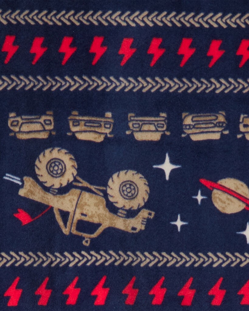 slide 2 of 2, Carter's Carters Boys Monster Truck DreamPlush Snug Fit 2-Piece Pajamas - Navy Navy 6, 2 pc