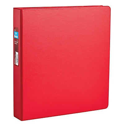 slide 1 of 1, GTC Economy Round Ring Storage Binder - Red, 1.5 in