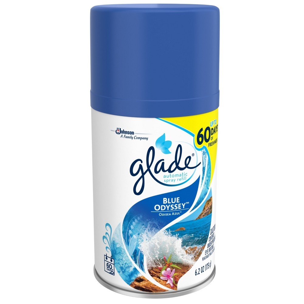 slide 4 of 8, Glade Blue Odyssey Automatic Spray Air Freshener Refill, 6.2 oz
