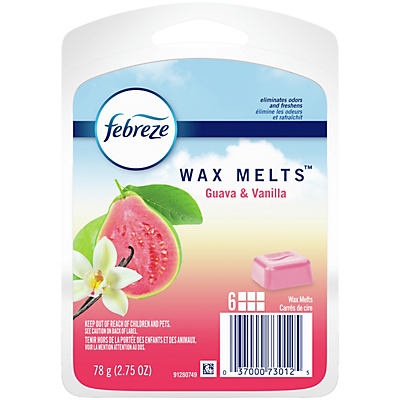 slide 1 of 1, Febreze Guava & Vanilla Wax Melts, 6 ct