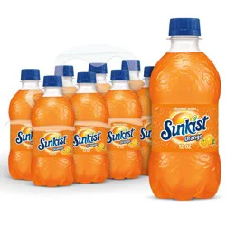 Sunkist Orange Soda, 12 fl oz bottles, 8 pack
