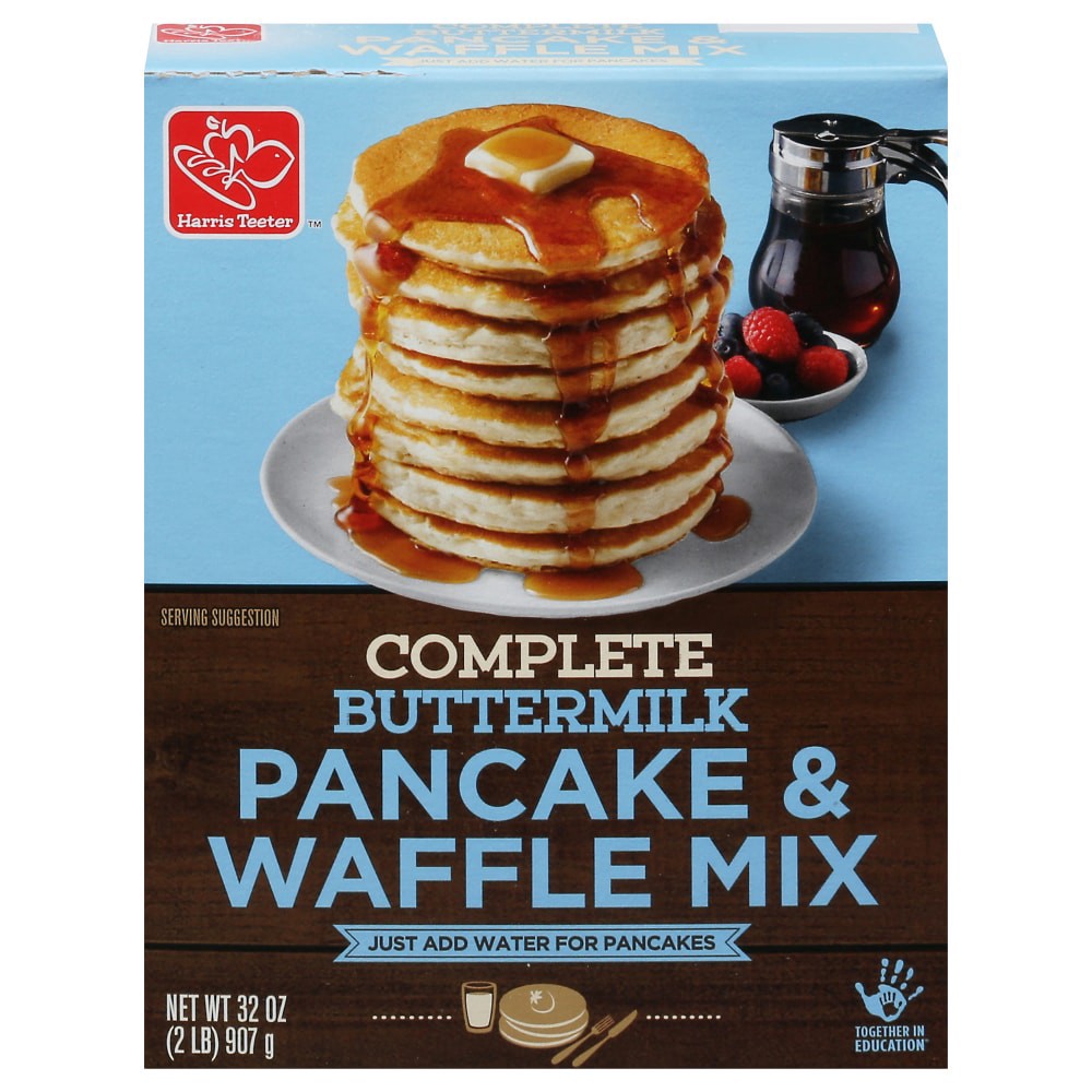 slide 2 of 5, Harris Teeter Complete Buttermilk Pancake & Waffle Mix, 32 oz