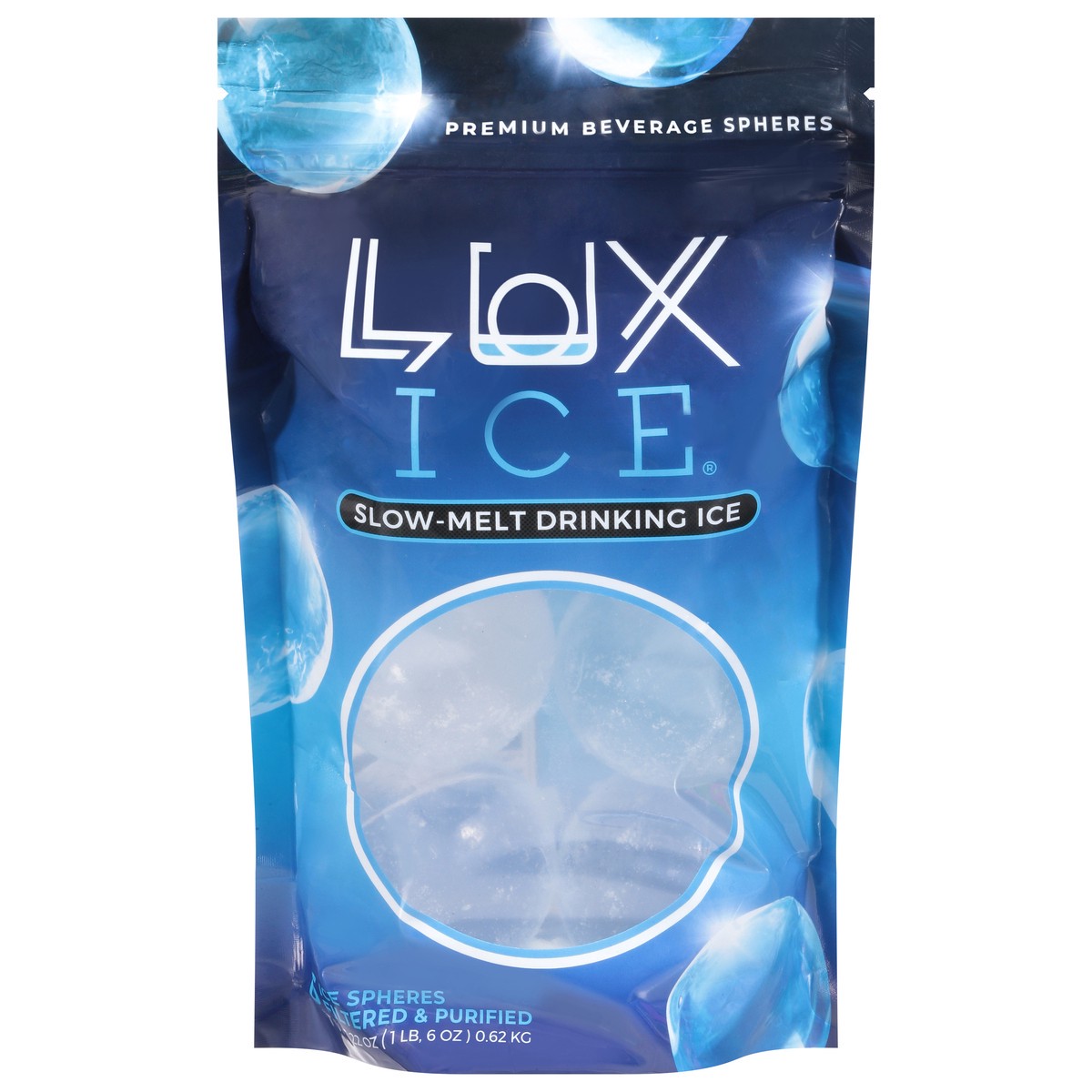 slide 1 of 11, Lux Ice Slow-Melt Premium Crystal Clear Spheres 6 Spheres, 6 ct
