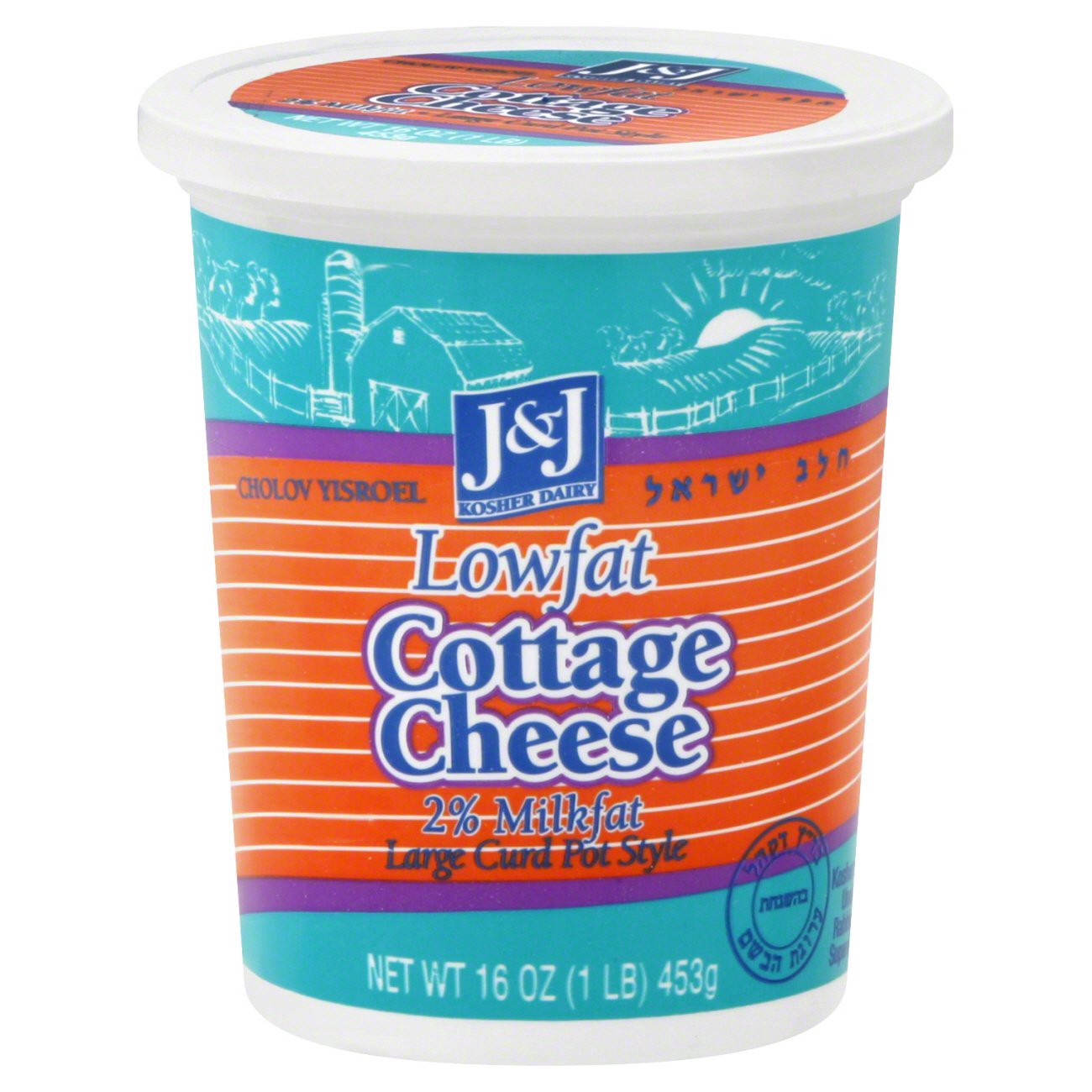 slide 1 of 3, J&J Low-Fat Cottage Cheese, 16 oz