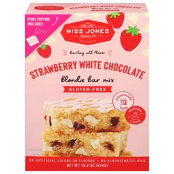 Miss Jones Baking Co. Gluten-Free Strawberry White Chocolate Blondie Bar Mix 16 oz