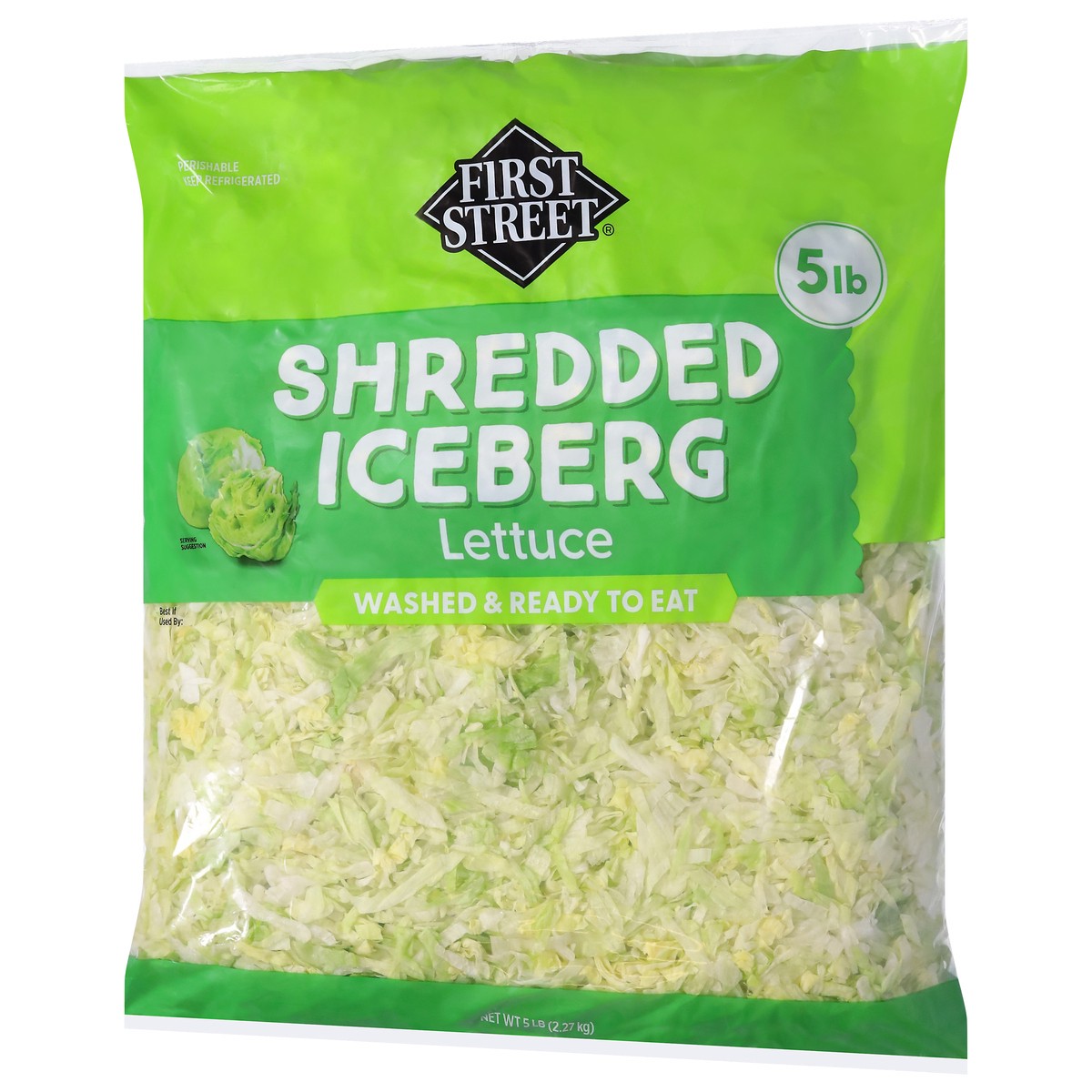 slide 3 of 4, First Street Fs Shredded Lettuce, 5 lb