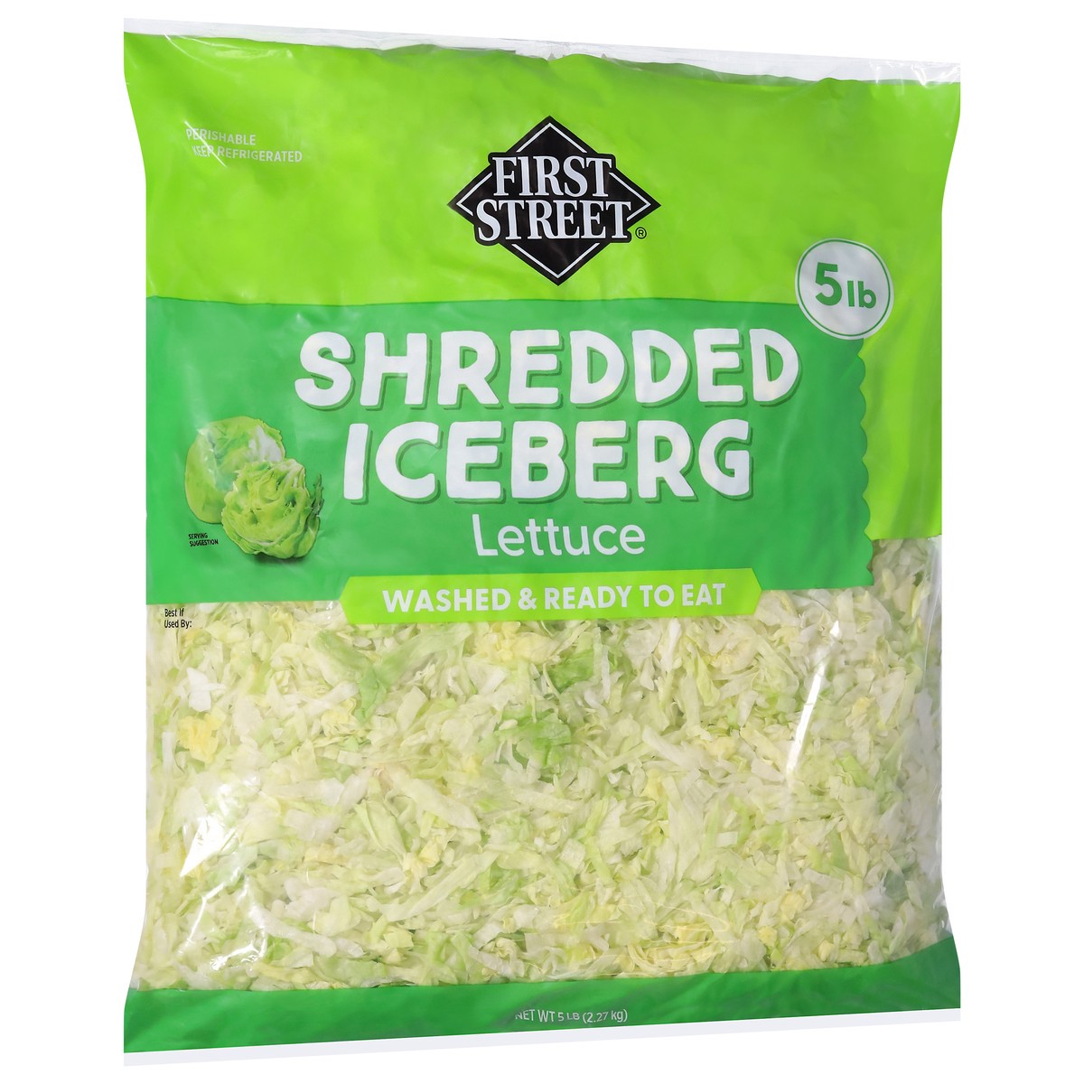 slide 4 of 4, First Street Fs Shredded Lettuce, 5 lb