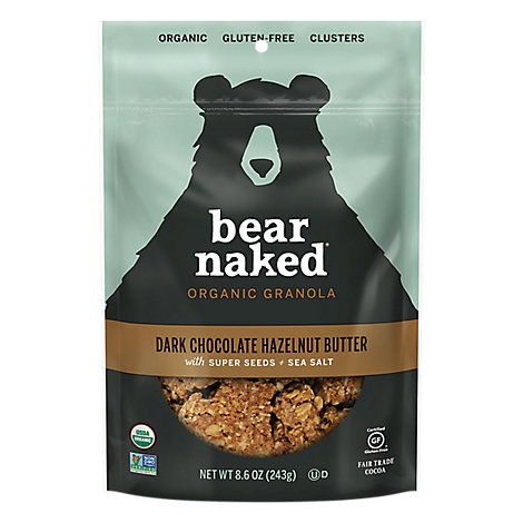 slide 1 of 1, Bear Naked Dark Chocolate Hazelnut Cerea, 8.6 oz