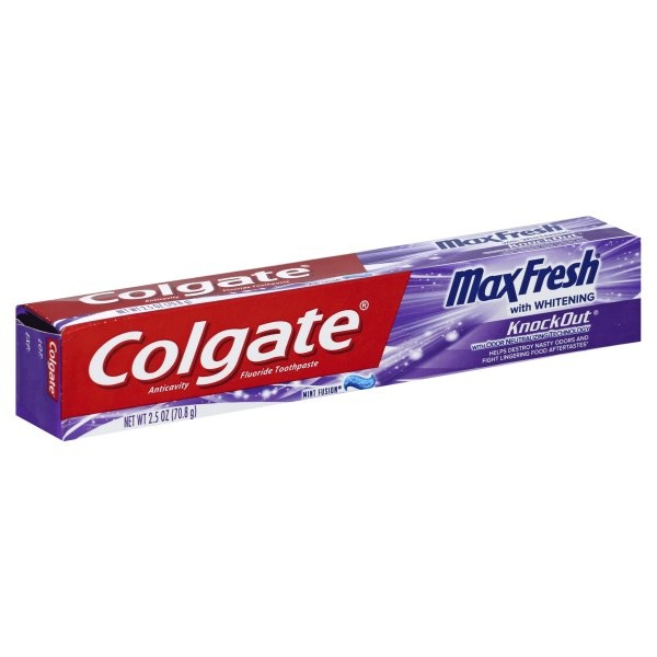 slide 1 of 1, Colgate Max Fresh Gel Knockout Toothpaste, 2.5 oz
