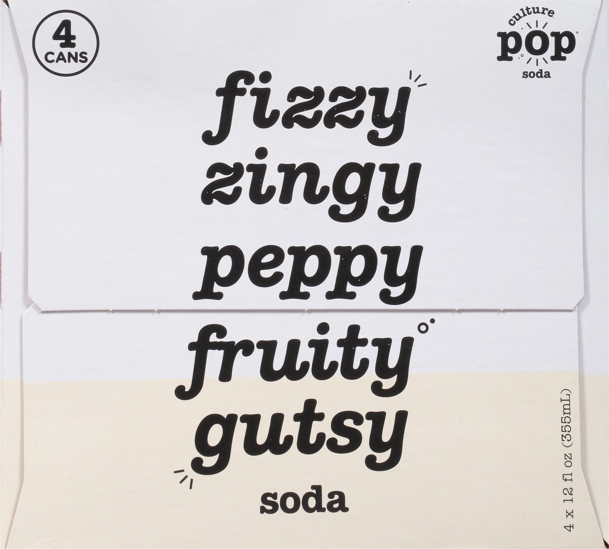 slide 9 of 9, Culture Pop Pink Grapefruit & Ginger Probiotic Soda - 4 ct, 1 ct
